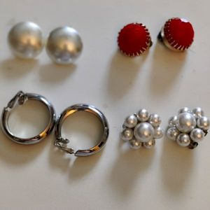 Vintage clip earrings lot